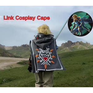 The Legend of Zelda Link Cosplay Cape, Custom Link Cosplay armour Suit, Tears of the Kingdom, high-quality Link cloak, link cosplay Costume