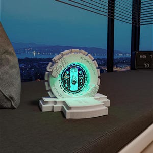 3D Print Zelda Zonai Teleportation Portal Display Lamp, Handcrafted Zelda Breath of the Wild Night Light, Zelda Decorative Scene Lamp