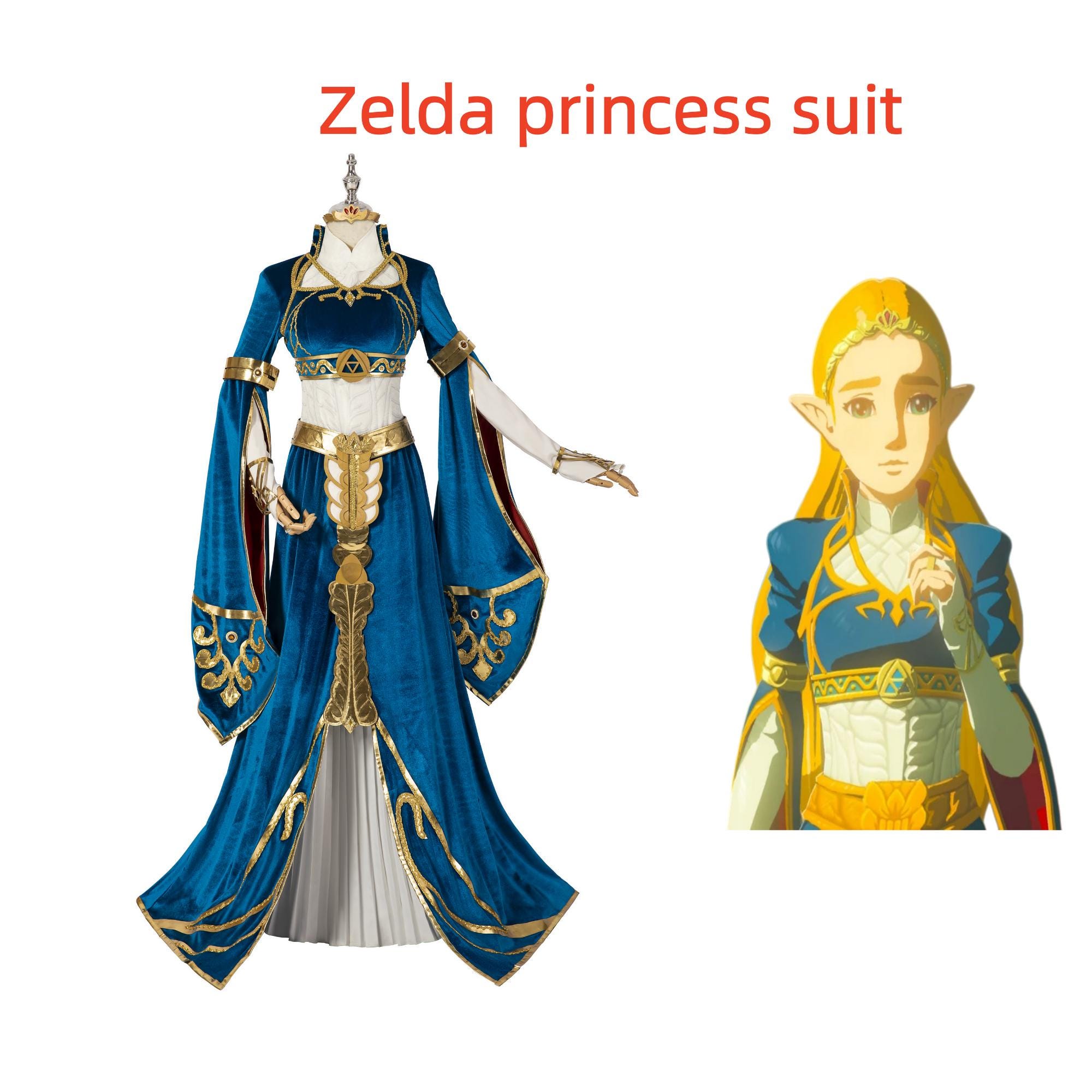 open lace back dress Zelda Tears of Kingdom Custom Dress Set main image 0