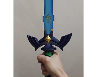 Espada maestra The Legend of Zelda Breath of the Wild, accesorio de cosplay Zelda Link 1:1, periférico del juego Zelda, decoración colgante de pared, regalos de Zelda