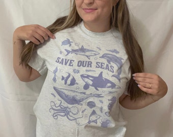 Save Our Seas Graphic Tee - Womens t-shirt, unisex shirt, ocean