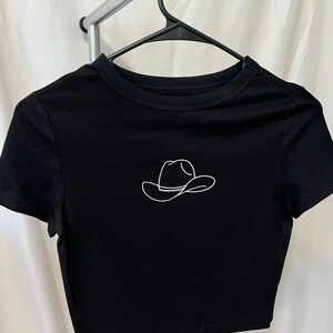 CowGirl Shirt - Crop Top, Baby T-Shirts, Cowboyhut-Shirt, Damen-Top
