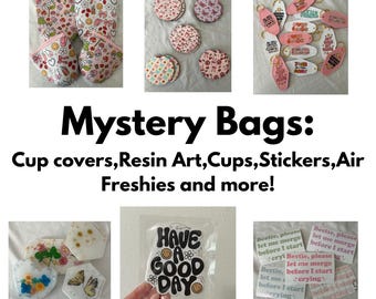 Mystery Bags - Resin art, scrunchies, stickers, mystery box
