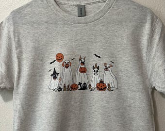 Halloween Dog Shirt - womens tees, unisex fall apparel