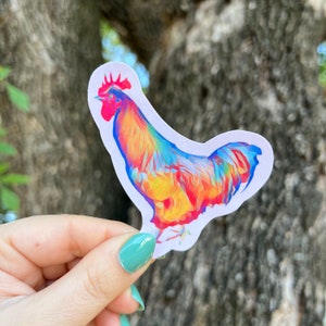 ROOSTER Sticker, Chicken Sticker, Bird Sticker, Farm Animal Sticker, Cool Laptop Sticker