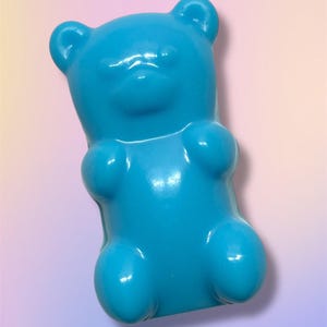 レインボーシャーベット トリプルバターハンドソープバー | ノベルティな香りのクマ型ソープ | 彼女へのかわいいギフト | キュートなハンドソープ