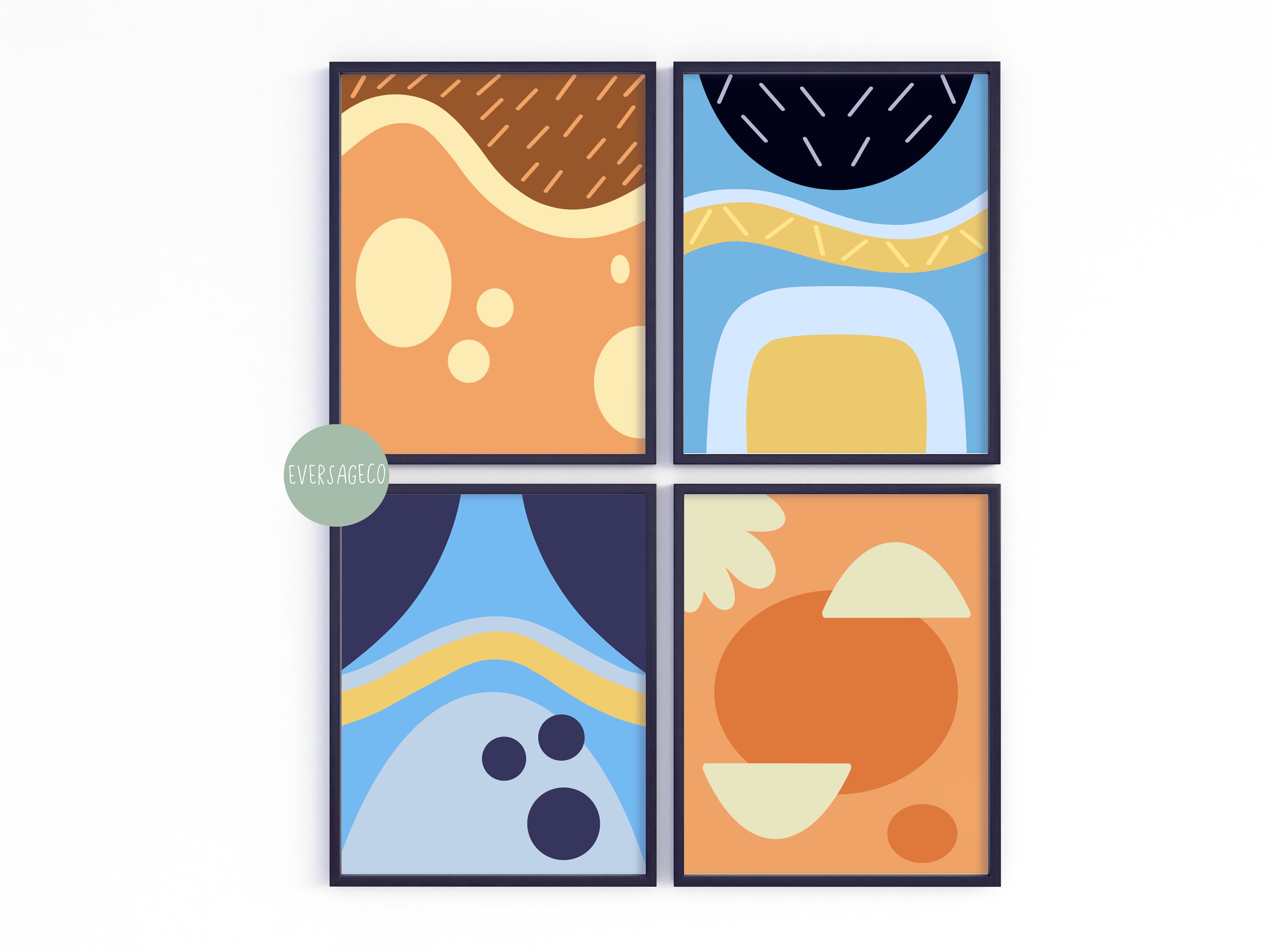 Printable Wall Art for Children Bluey Minimalist Wall Decor Etsy Canada