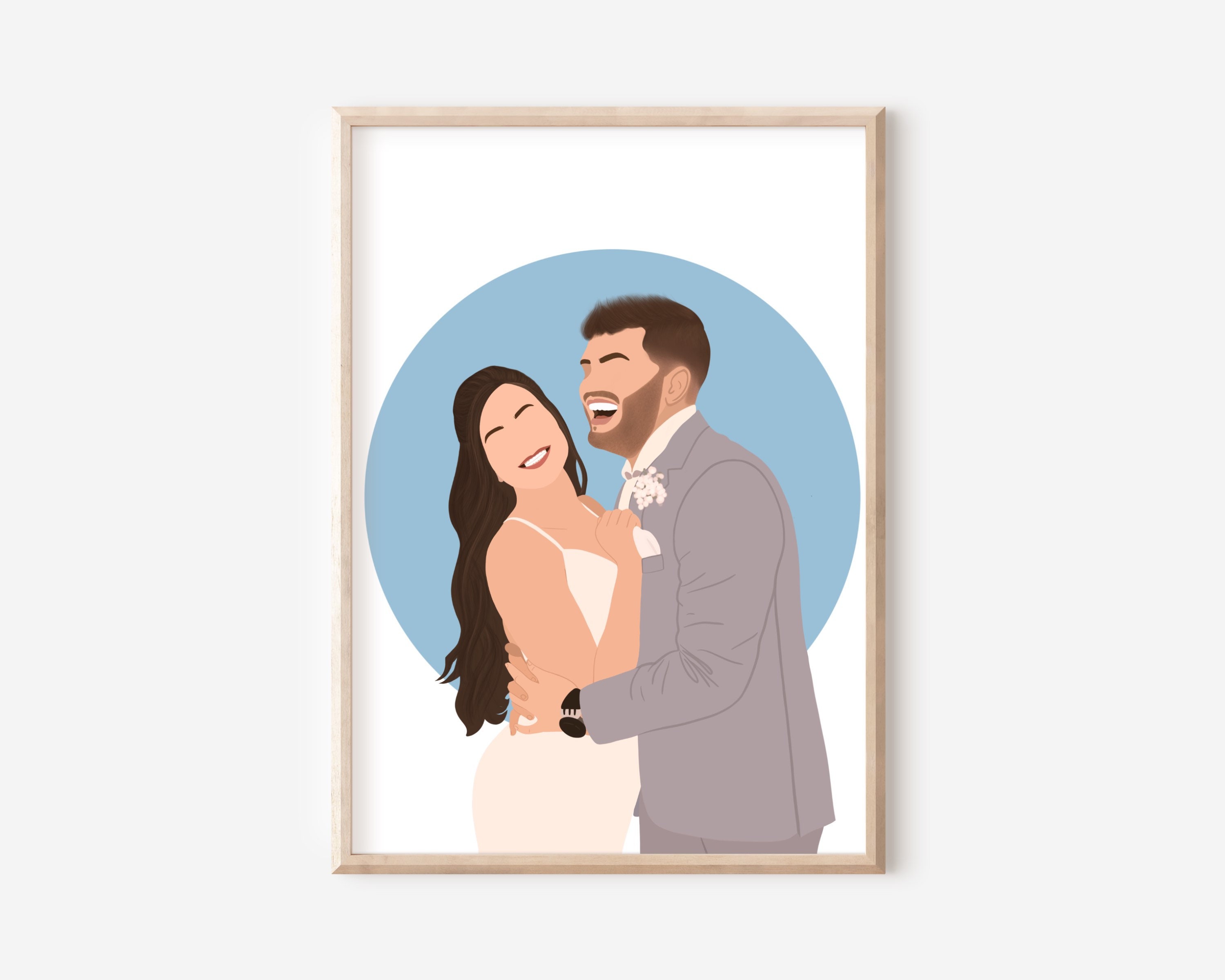 Inque Face Less Custom Faceless Family Portrait | Digital Minimalist Artwork ...