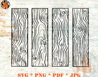Wood Grain Texture SVG: Plank Template (Digital Download)