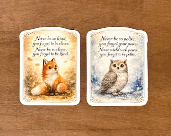 Marjorie Lyric Sticker Set Kind Clever Polite Power |Taylor Eras Evermore Folklore |Wisdom Advice|Waterproof Durable|2 Sizes|Original Design