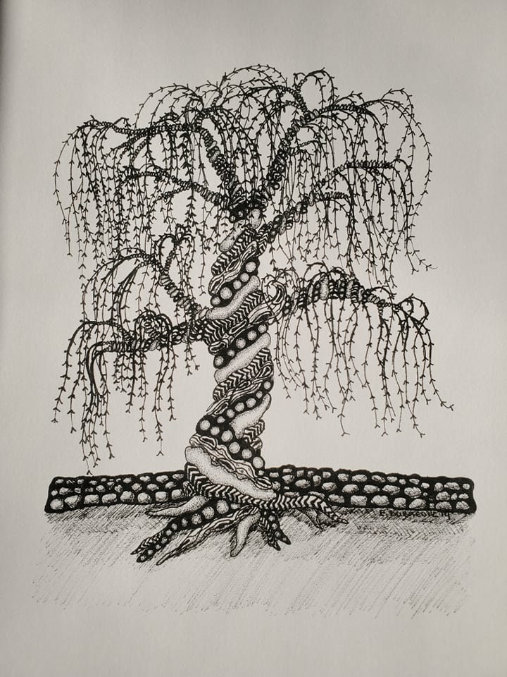 Zentangle Tree Etsy