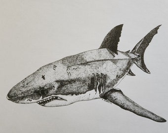 Shark pointillism