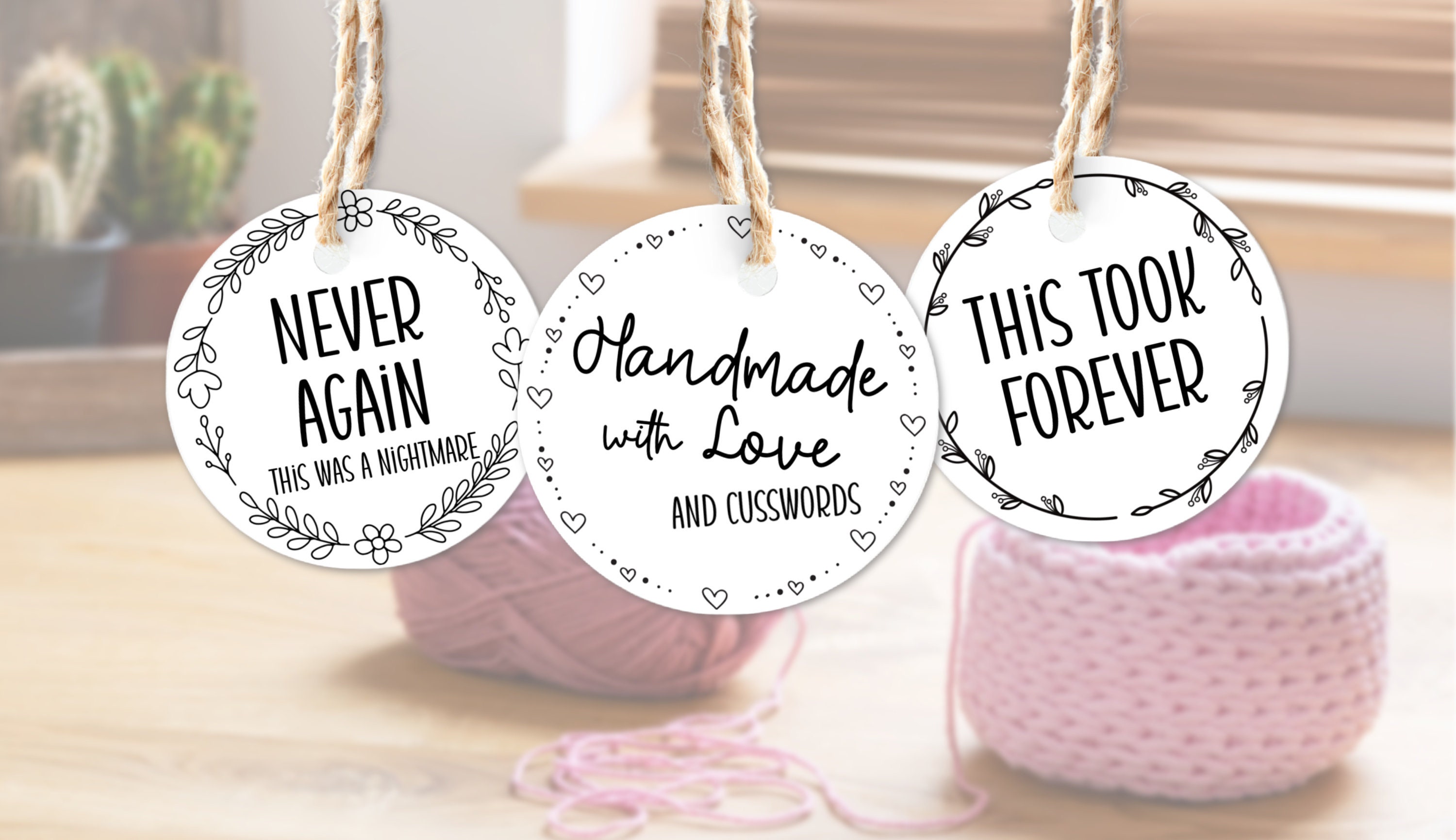 Random Funny Tags Funny Gift Tag for Handmade Items, Gift Tags for Crafts, Funny Tags for ...