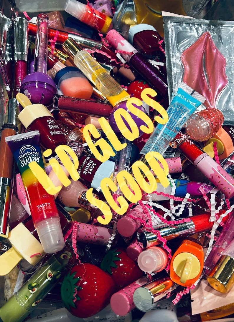 Lucky Lip Care Mystery Scoops With FREEBIES Lip Gloss Lip Etsy