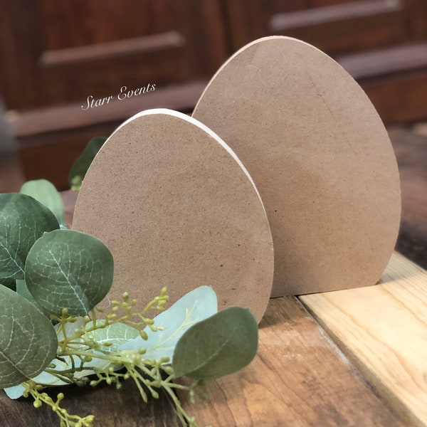 Easter decor. DIY Unfinished eggs Unfinished Easter egg cutouts Tier tray egg Do it yourself Easter craft ideas. Easter decorations.