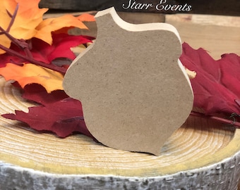 Acorn cut outs. Fall decor. DIY Unfinished acorns. Unfinished acorn cutouts Tier tray acorns. Do it yourself fall crafts.