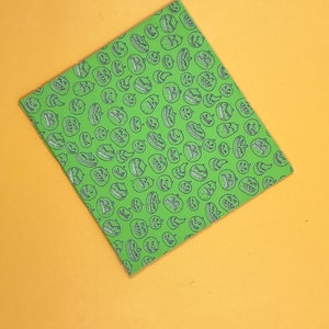 Texture mat, polymer clay mat, scary pumpkin