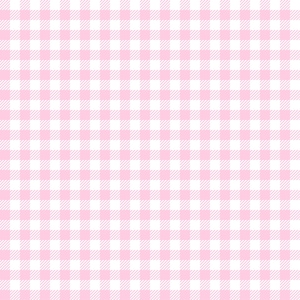 May include: A pink and white gingham pattern. The pattern is made up of small squares.