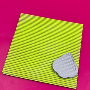 Tappetino flessibile in argilla polimerica con texture a linee (100 mm)