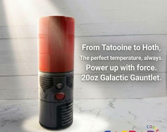 Vaso térmico de 20 oz, Ciencia de Biología Espacial, sable de luz