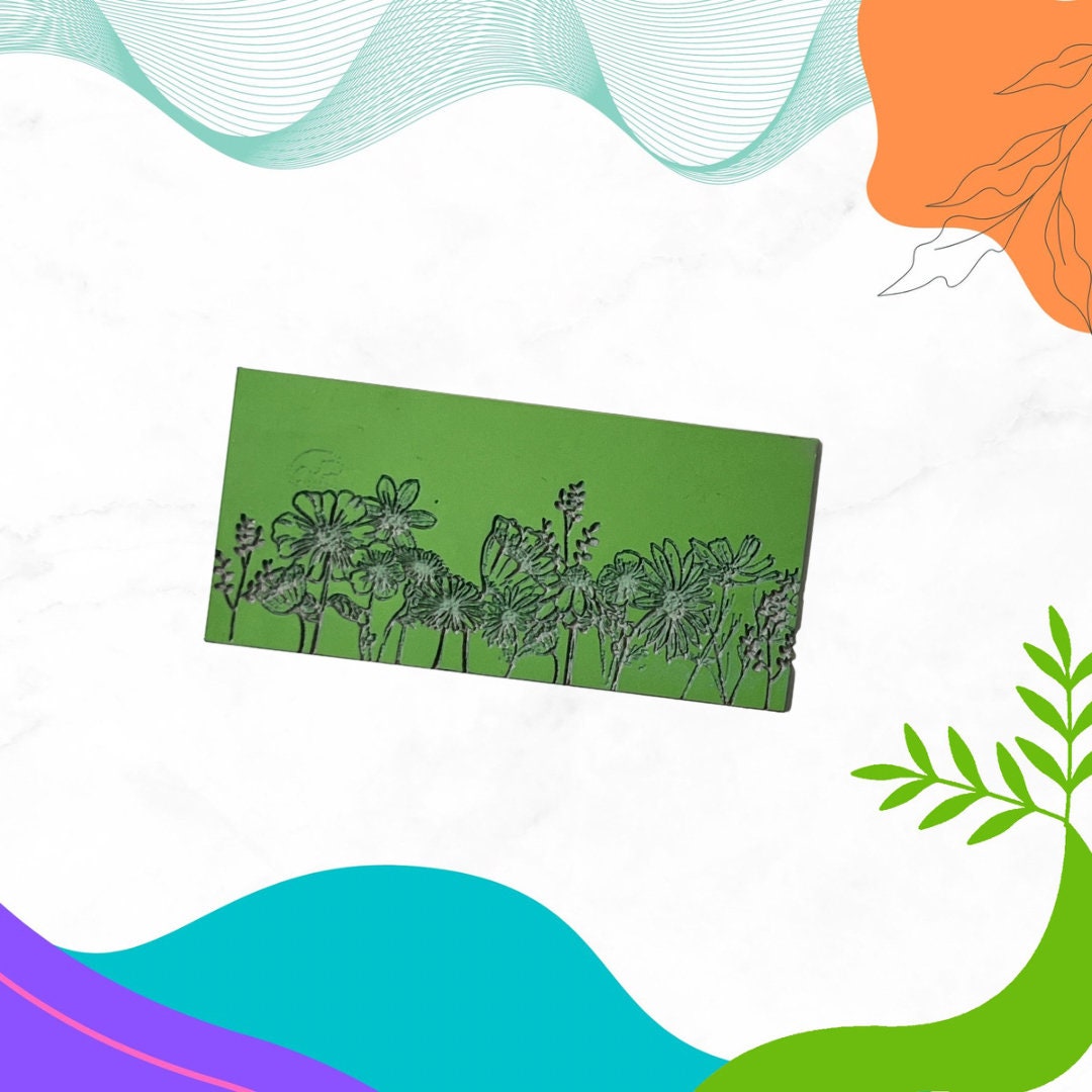 Texture Mat, Polymer Clay Texture Mat | Flower Banner - Etsy