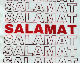 SALAMAT TOTE BAG filipino thank you tote bag filipino merch reusable bag packable tote