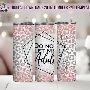 Não me deixe Adulto 20oz Skinny Tumbler Design - Straight Wrap Design - Tumbler PNG