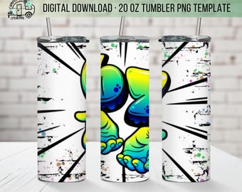 6 7 Tumbler Design | 20oz Skinny Tumbler PNG | Digital File Only | Sublimation Wrap