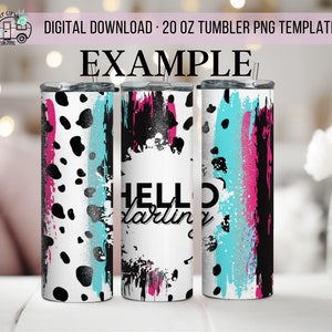 Design de copo magro em branco personalizado de 20 onças - Design de envoltório reto - Copo PNG