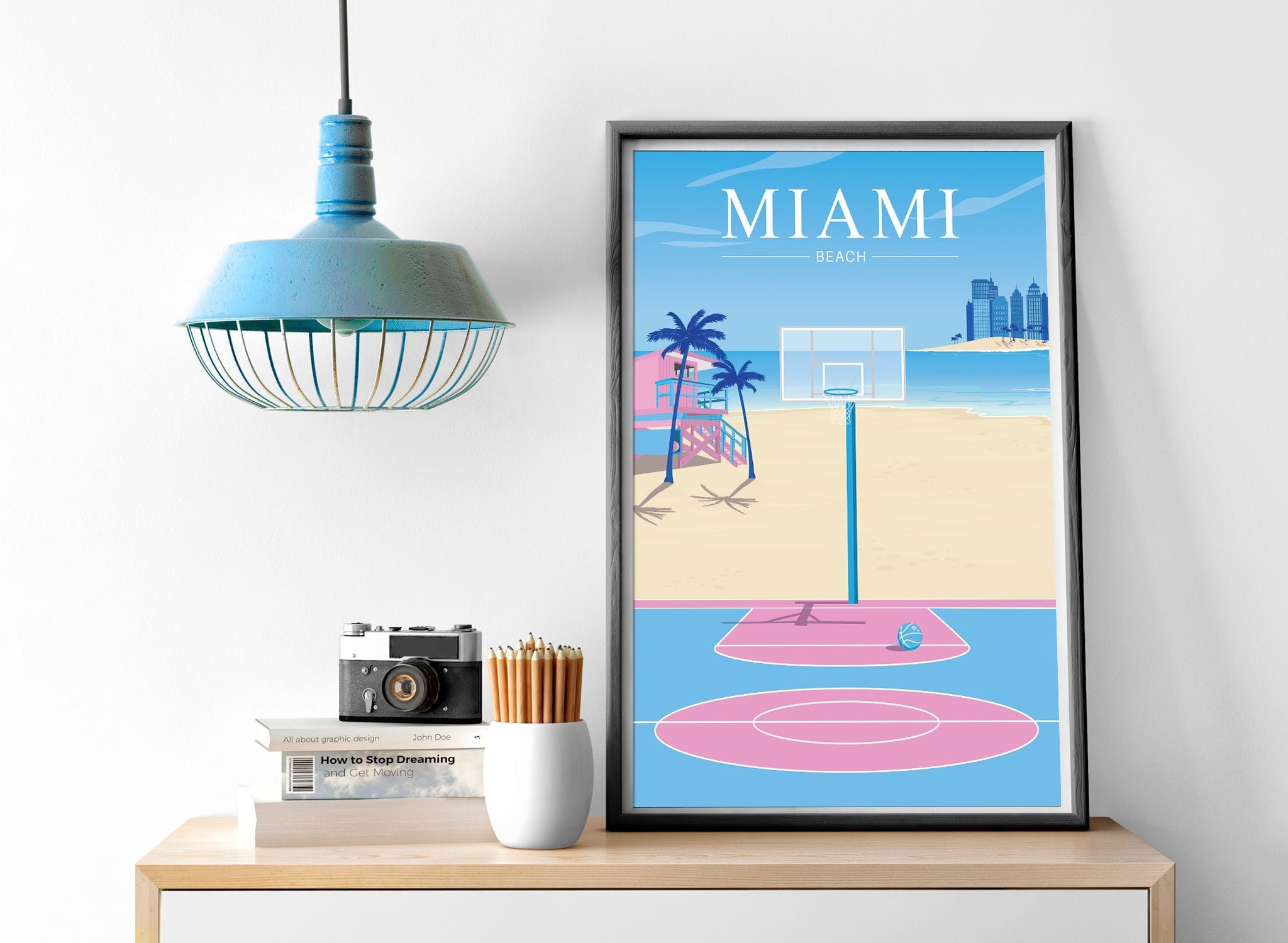 Affiche de Miami - Illustration Venice Beach