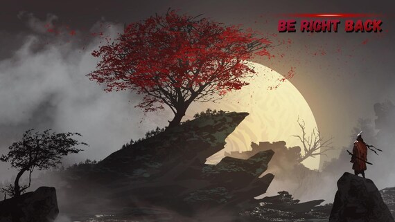 Twitch Overlay Samurai Autumn / Japanese Theme / Samurai / Autumn