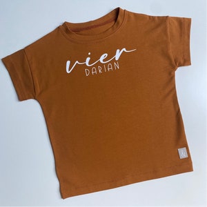 Kurzarm Shirt, Oversize, Geburtstag, Name, personalisiert, Tshirt Bild 7