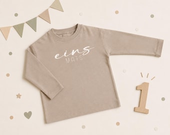 Geburtstag Shirt| 1. Geburtstag Junge/Mädchen Shirt personalisiert  | Birthday Outfit Kind | Oversize Shirt mit Name | Geburtstagsshirt
