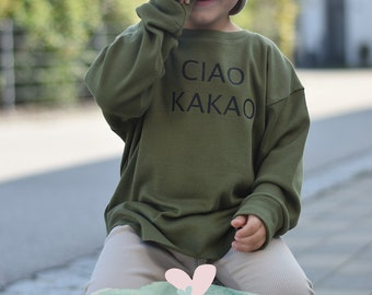 Oversize Sweater With Plot ciao Kakao - Etsy Denmark