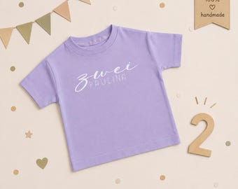Geburtstag Shirt mit Name, kurzarm, Oversize, 1. Geburtstag, personalisiert, Tshirt