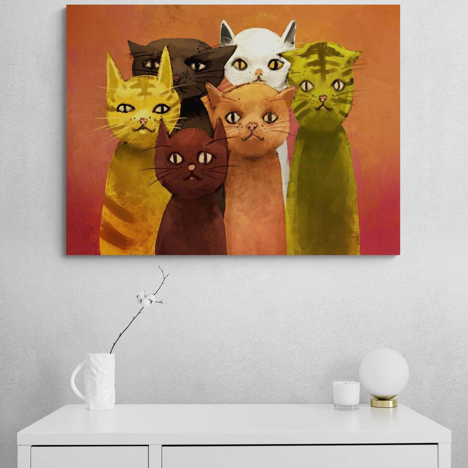 Tableau Chat Moderne