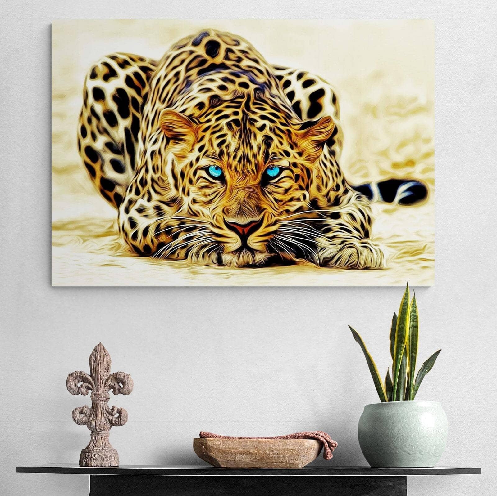 Tableau Léopard La Proie