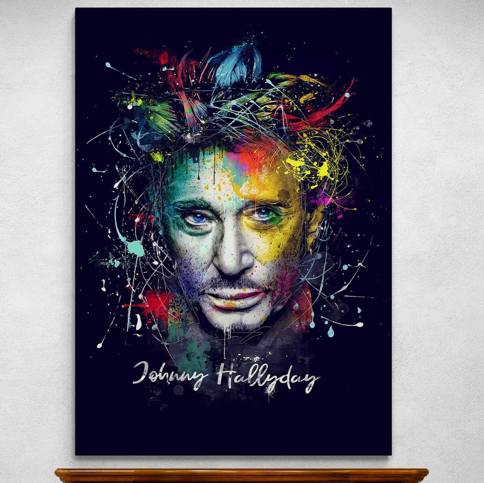 Tableau Johnny Hallyday Artwork