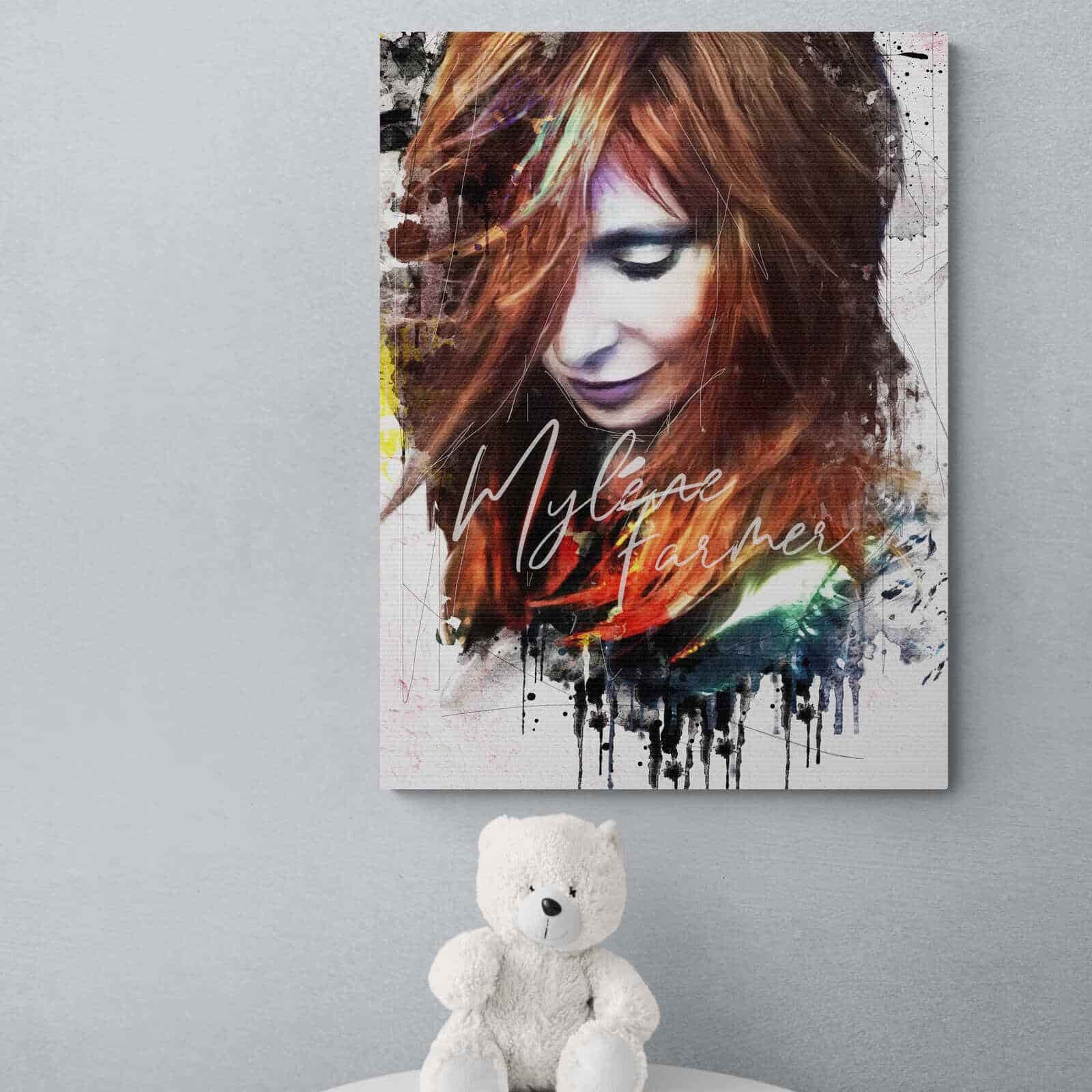 Tableau Mylène Farmer Besoin d'amour