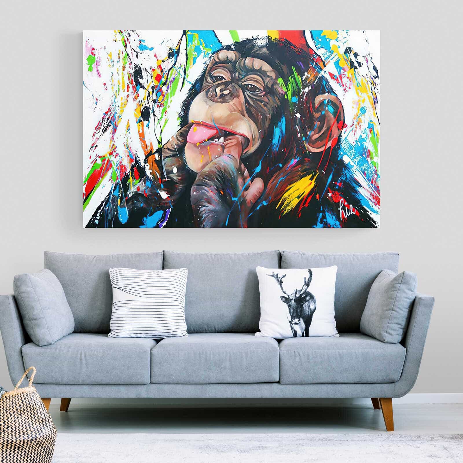 Tableau Singe Monkey Beauty