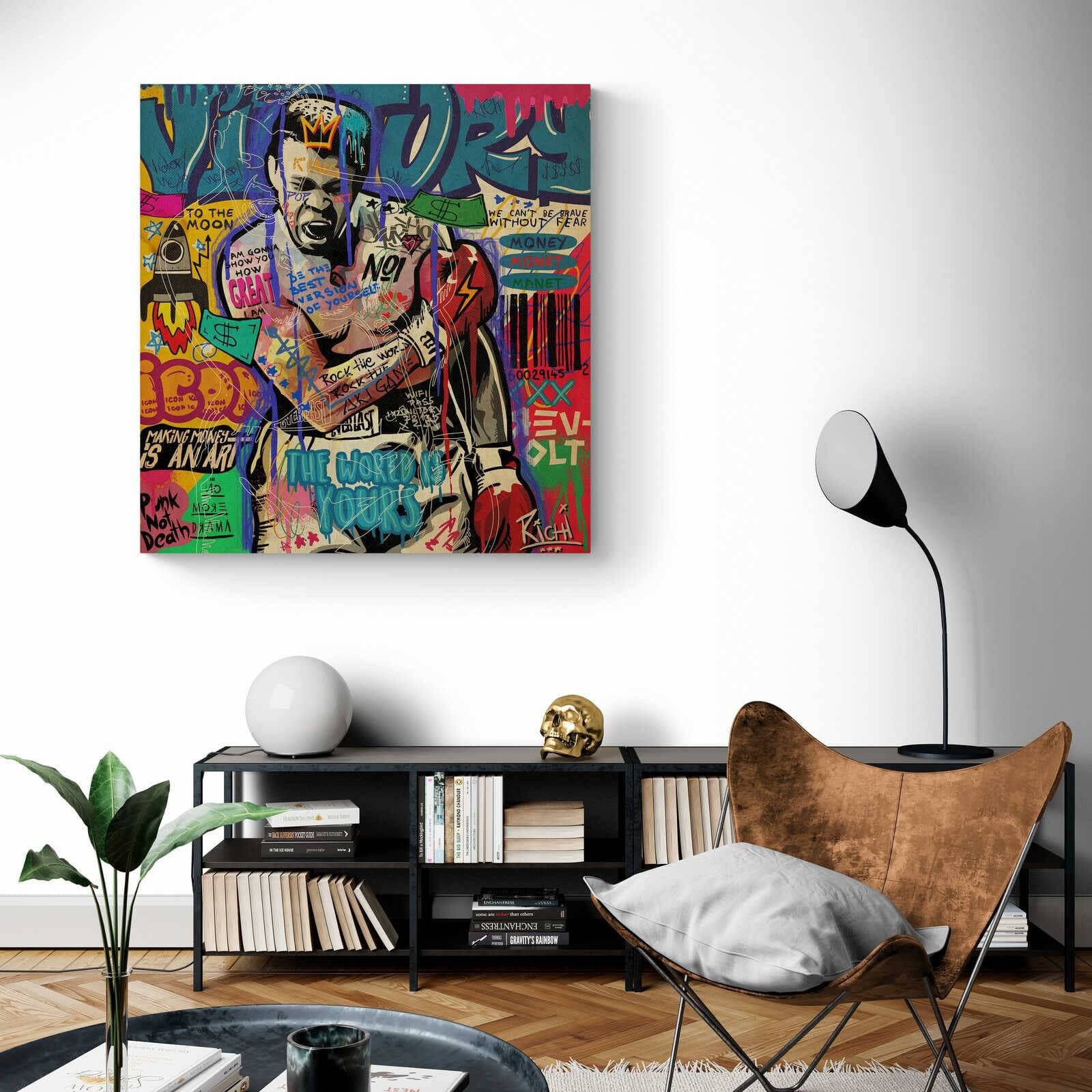 Tableau Street Art Mohamed Ali