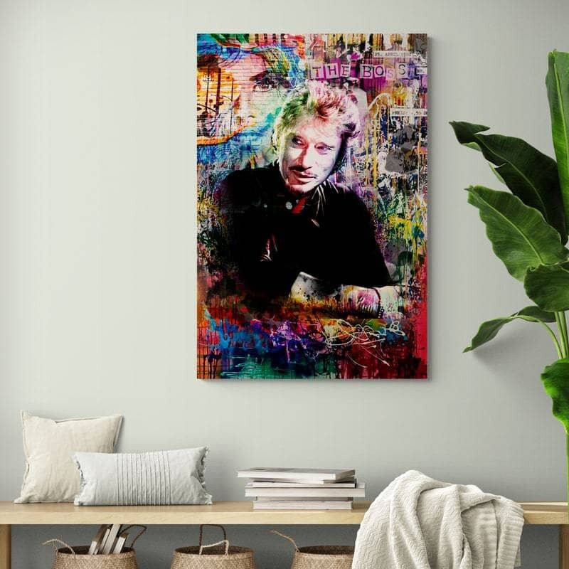 Tableau Johnny Hallyday Pop Art