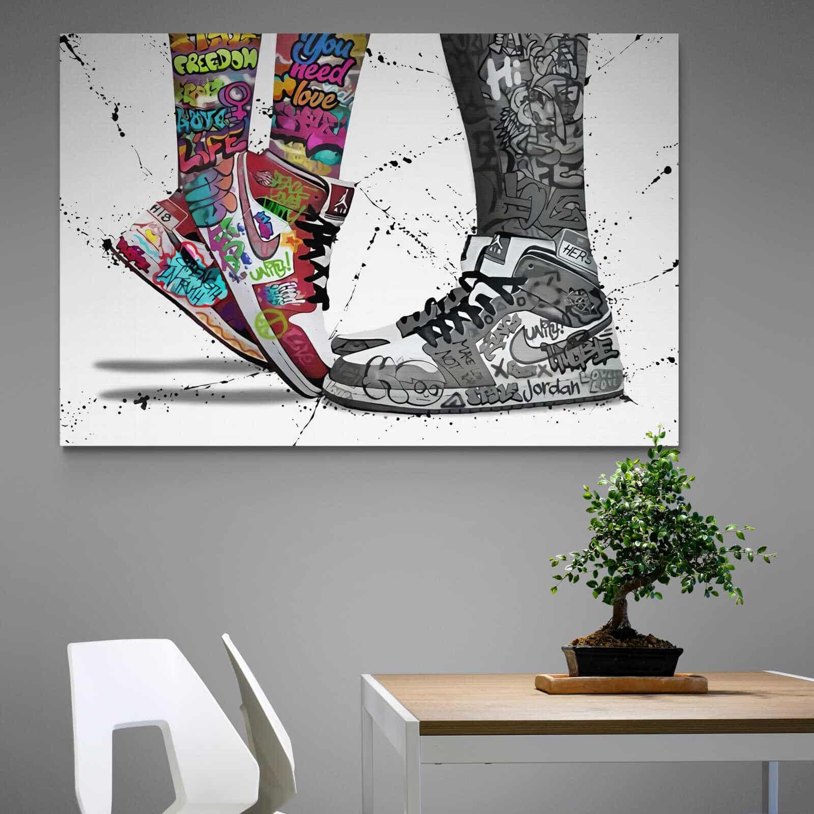 Tableau Street Art Nike Air