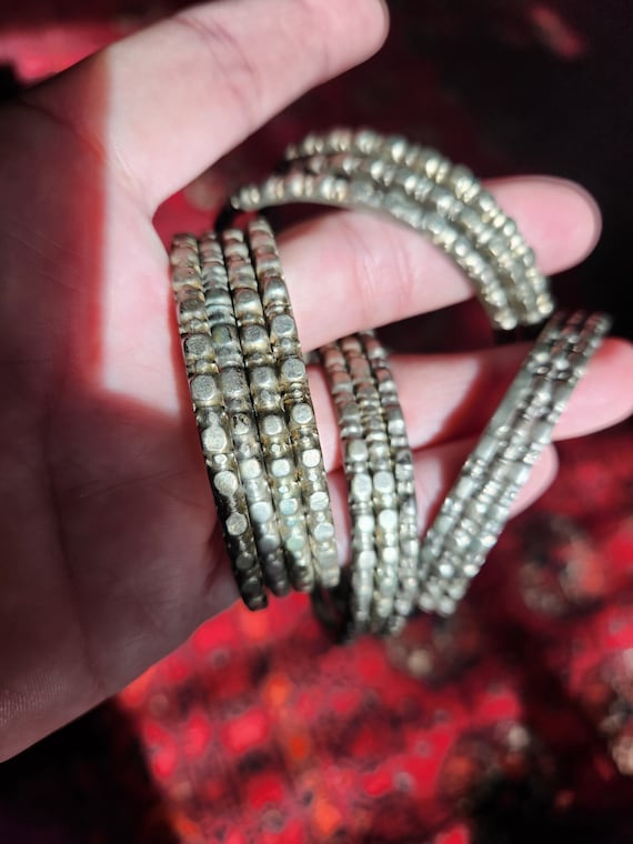 Beautiful antique bedouin silver bangles - image 1