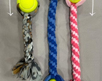 ¡Juguete para tirar de una pelota de tenis para mascotas!