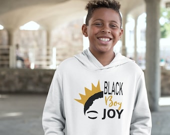 Black Boy Joy Hoodie, Black History Month Shirt, Toddler Boy Black History Month, Juneteenth, Kids Black History Month Sweatshirt