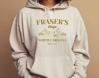 Fraser's Ridge Hoodie, Diana Gabaldon, Book Merch, Fraser's Ridge North Carolina, Outlander Merch, Bookish, Jamie Fraser Hoodie, Outlander