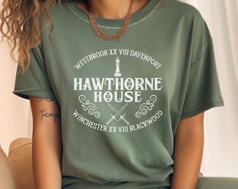 Hawthorne House Comfort Colors T-shirt, Inheritance Games Shirt, Jennifer Lynn Barnes, Book Lover Gift, the Hawthorne Legacy, Bookish Merch