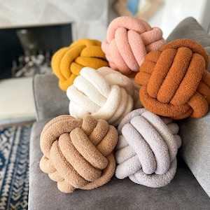 Etsy knot pillow deals