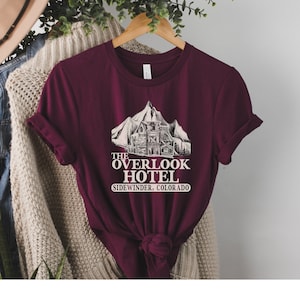 The Overlook Hotel Inspired T-Shirt, Stanley Kubrick Horror Film, The Shining, Stephen King Fan Gift, Halloween Movie Shirt, Redrum Tee